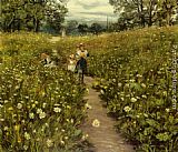 Gathering Wild Flowers by Philip Richard Morris